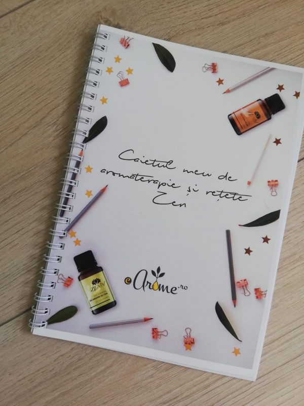 caiet cu spirala retete aromaterapie