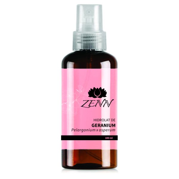 hidrolat de geranium, apa florala, hidrosol, apa aromatica earome zenn